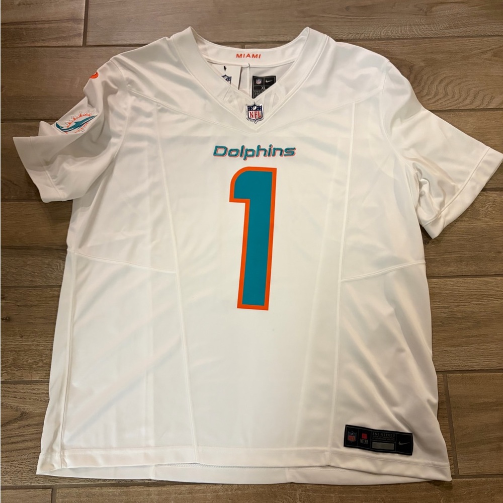 Nike Tua Tagovailoa Miami Dolphins NFL football game jersey men's size XL New